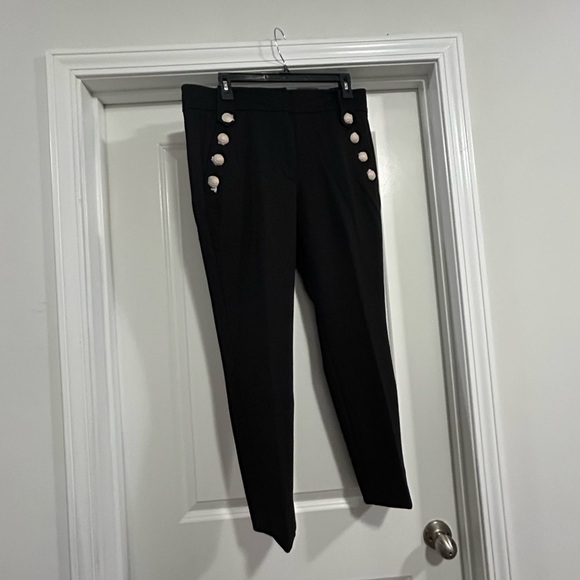 WHBM Jolie Button Straight Luxe Stretch Pant - Picture 4 of 6